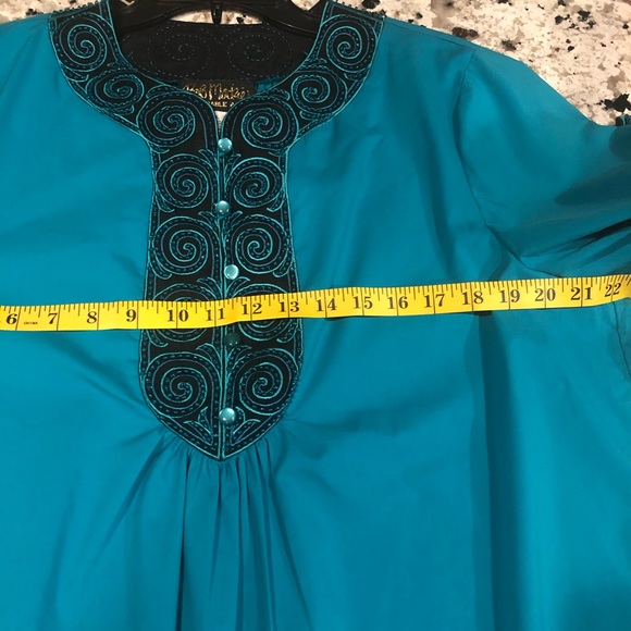 BOB MACKIE Wearable Art 90’s Blouse L - Picture 7 of 9